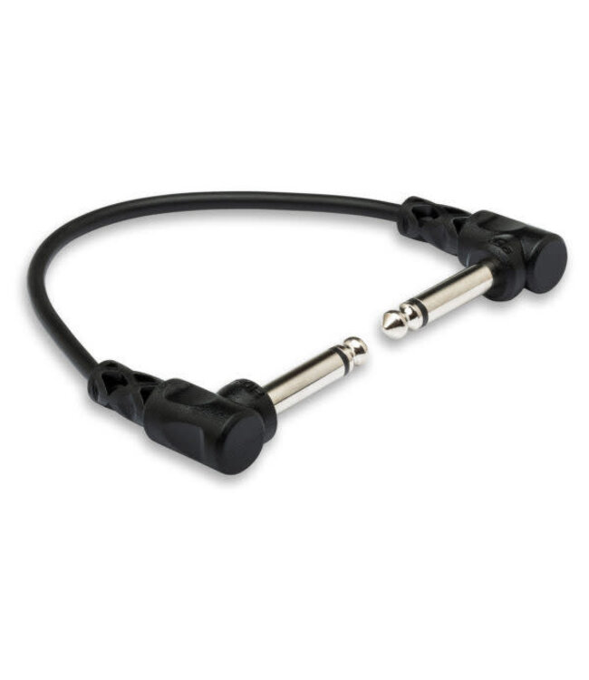 Hosa CFS-606 Guitar Patch Cables, Molded Right-angle to Same, 6" - 6pc
