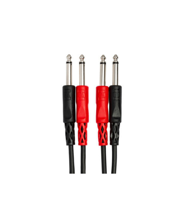 Hosa CPP-202 Stereo Interconnect Cable, Dual 1/4" TS to Same - 2M