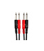Hosa CPP-202 Stereo Interconnect Cable, Dual 1/4" TS to Same - 2M