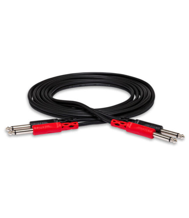 Hosa CPP-202 Stereo Interconnect Cable, Dual 1/4" TS to Same - 2M