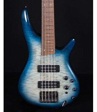 Ibanez Ibanez SR405EQM 5-String Electric Bass, Stained Cosmic Blue Starburst