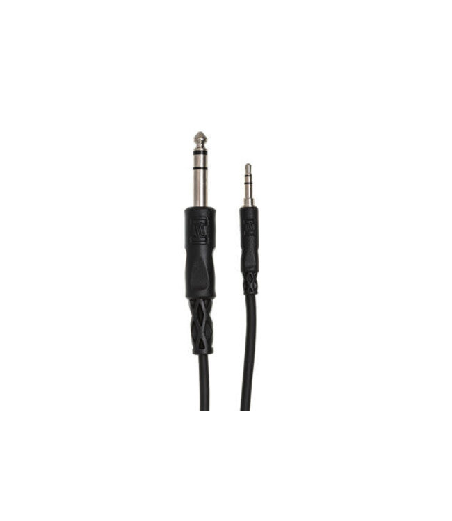 Hosa CMS-110 Stereo Interconnect Cable, 3.5mm TRS to 1/4" TRS - 10 Foot