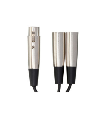 Hosa Hosa YXM-121 Y Cable, XLR3F to Dual XLR3M - 6"