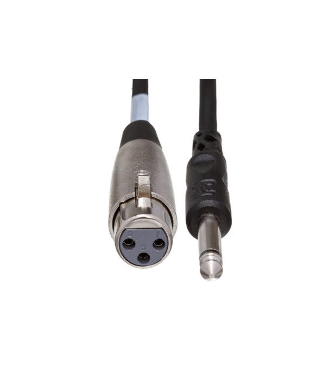 Hosa PXF-105 Unbalanced Interconnect Cable,  XLR3F to 1/4" TS - 5 Foot