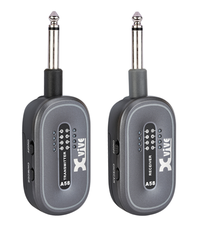 Xvive A58 Guitar Wireless System, 5.8 GHz, Black