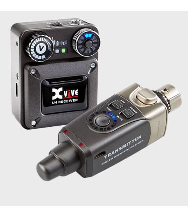 Xvive U4 Wireless In-Ear Monitor System, Black