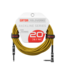Gator Backline Braided Instrument Cable, Straight to Angle Brown/Yellow - 20 Foot