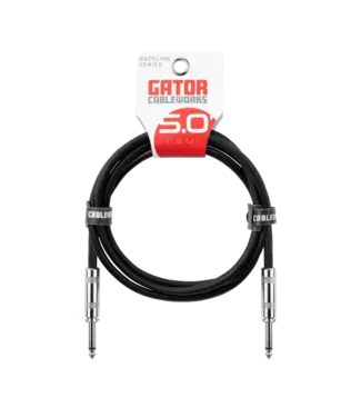 Gator Cases Gator Backline Series Instrument Cable, Straight to Same - 5 Foot