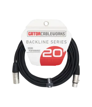 Gator Cases Gator Backline Series XLR Microphone Cable - 20 Foot