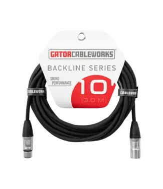 Gator Cableworks Gator Cableworks Backline Series XLR Microphone Cable - 10 Foot