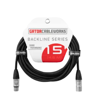 Gator Cases Gator Backline Series XLR Microphone Cable - 15 Foot