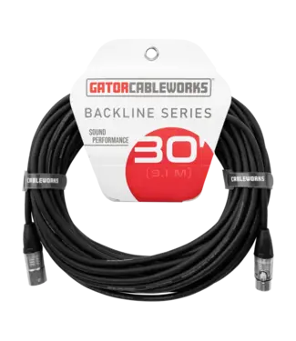 Gator Cases Gator Backline Series XLR Microphone Cable - 30 Foot
