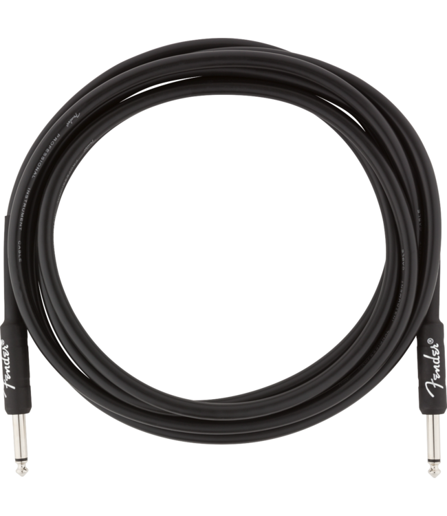 Fender Professional Series Instrument Cable, Straight/Straight, Black - 10 Foot