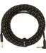 Fender Deluxe Series Instrument Cable, Straight/Angle, Black Tweed - 25 Foot