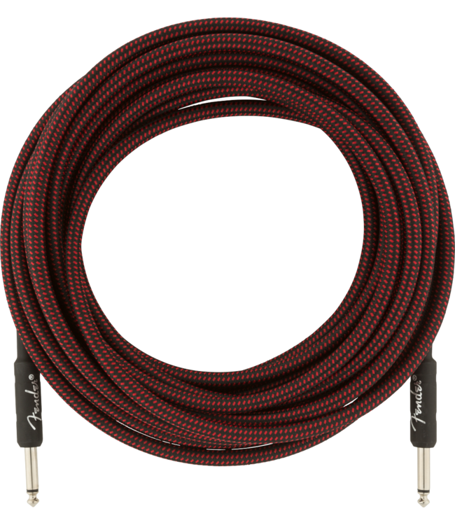 Fender Professional Series Instrument Cable, Red Tweed - 25 Foot