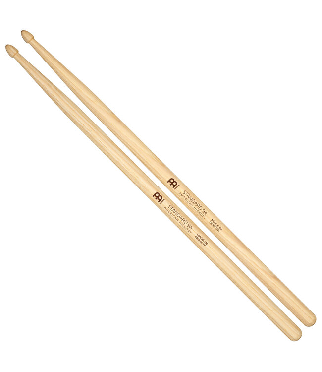 Meinl SB143 Standard 9A Drumsticks, Wood Tip