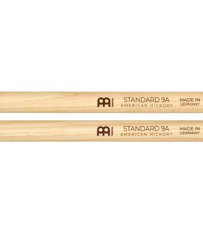Meinl SB143 Standard 9A Drumsticks, Wood Tip