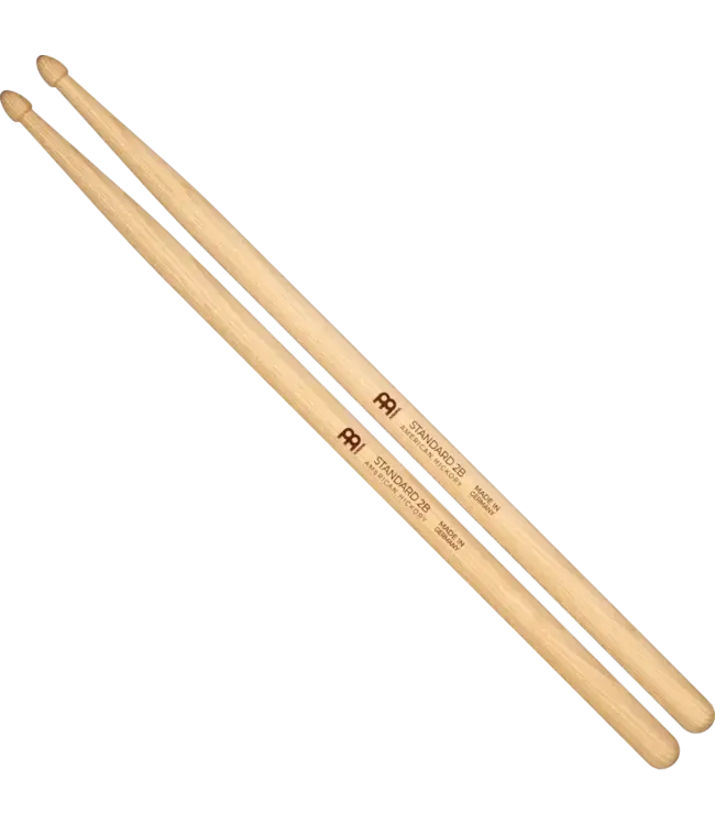 Meinl SB144 Standard 2B Drumsticks, Wood Tip