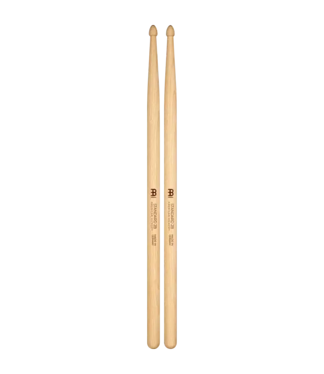 Meinl SB144 Standard 2B Drumsticks, Wood Tip