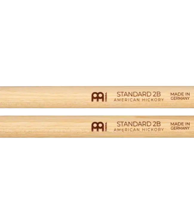 Meinl SB144 Standard 2B Drumsticks, Wood Tip