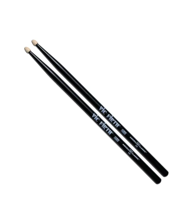 Vic Firth 5BB American Classic Black 5B, Wood Tip
