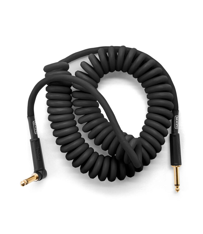 MXR Coil Black Instrument Cable, Straight to Angle - 15 Foot