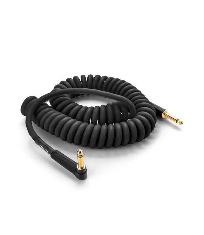 MXR Coil Black Instrument Cable, Straight to Angle - 15 Foot