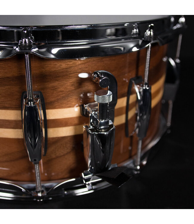 Gretsch 14" x 6.5" Full Range Snare Drum, Walnut with Dual Maple Inlay