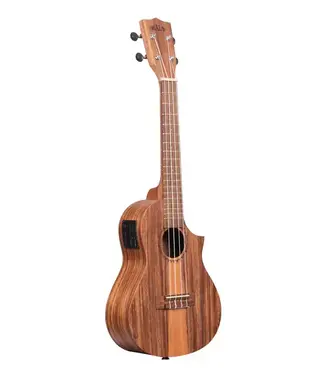 Kala Kala Teak Tri-Top Tenor Ukulele with Cutaway & EQ