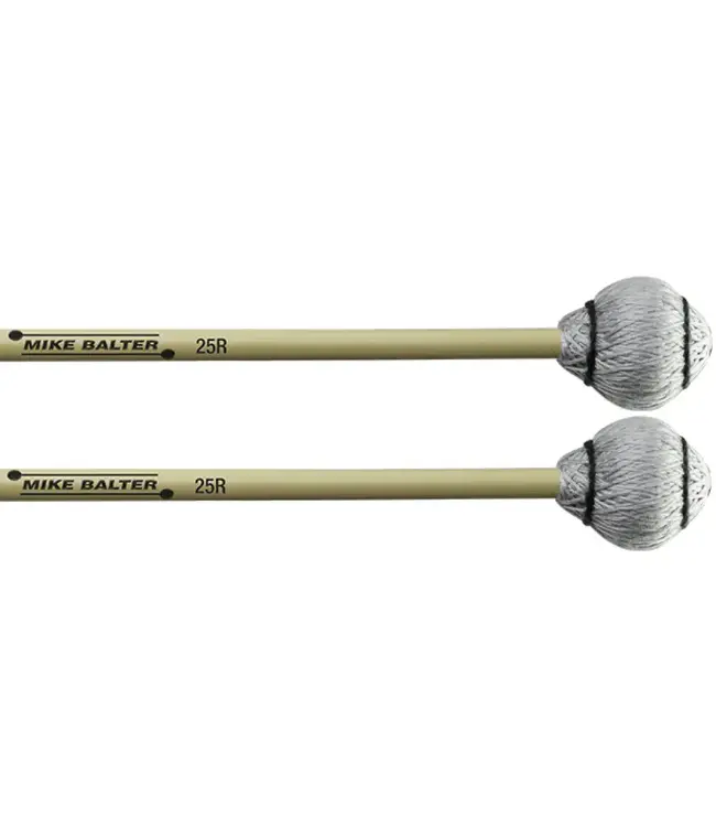 Mike Balter B25R Pro Vibe Mallets, Silver Cord Jazz, Rattan