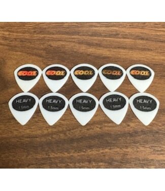 Cool Music Cool Music Juratex Sand Textured Jazz Picks, 1.5mm Heavy - Custom 10 Pack