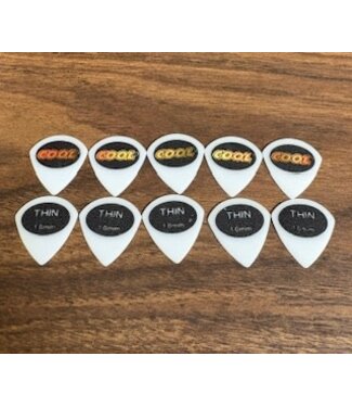 Cool Music Cool Music Juratex Sand Textured Jazz Picks, 1.0mm Thin - Custom 10 Pack