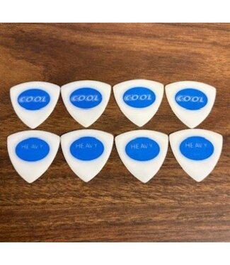 Cool Music Cool Music Juratex Sand Textured Triangle Picks, 1.0 Heavy - Custom 8 Pack