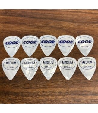 Cool Music Cool Music Coolcell Rubber Grip Standard Picks, .75mm Medium - Custom 10 Pack