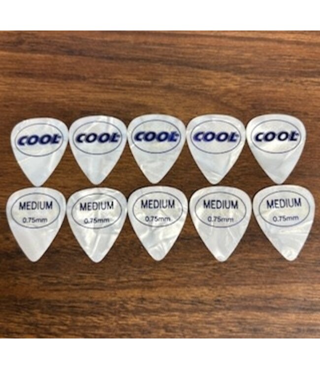 Cool Music Coolcell Rubber Grip Standard Picks, .75mm Medium - Custom 10 Pack