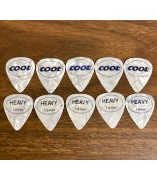 Cool Music Cool Music Coolcell Rubber Grip Standard Picks, 1.0mm Heavy - Custom 10 Pack