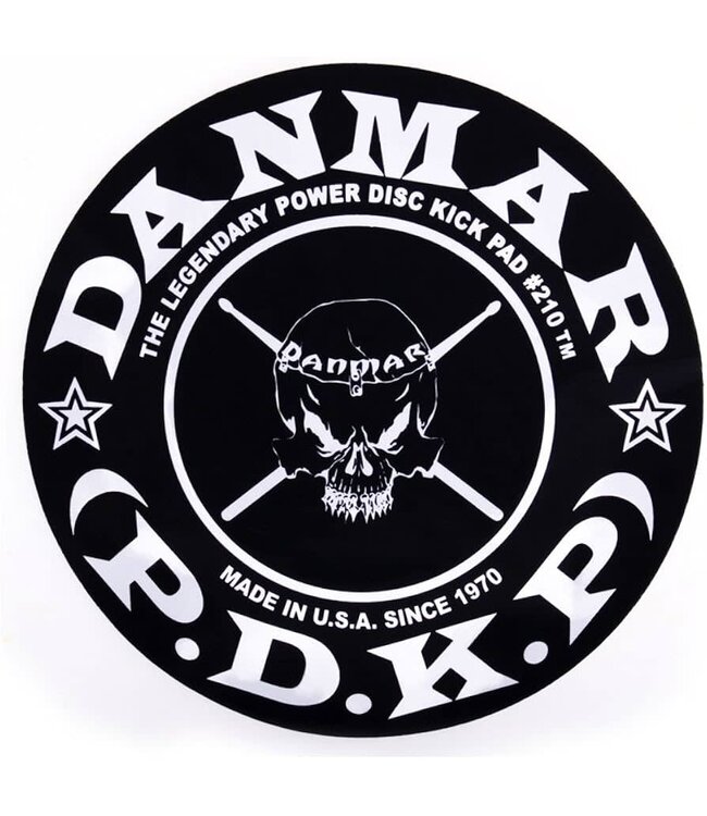 Danmar Single Power Disc Kick Pad, Flames
