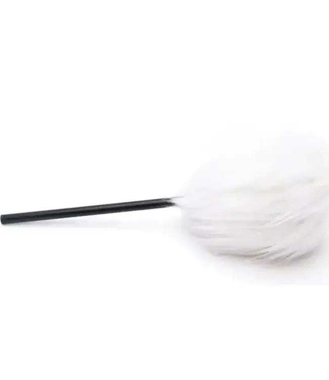 Danmar White Fur Beater, Black Shaft
