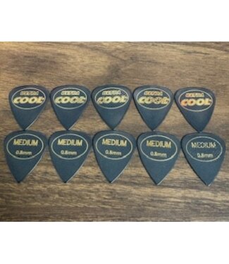 Cool Music Cool Music Ultra Cool SR Standard Picks with Rubber Grip, .80mm Medium - Custom 10 Pack