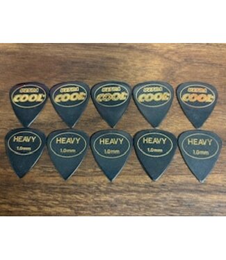 Cool Music Cool Music Ultra Cool SR Standard Picks with Rubber Grip, 1.0mm Heavy - Custom 10 Pack