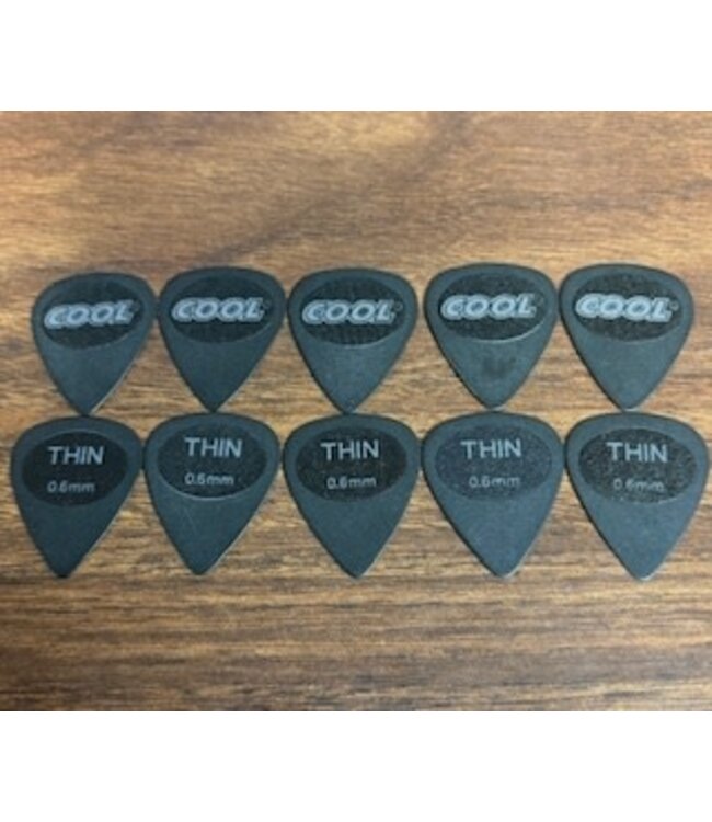 Cool Music Stealth Standard Picks with Comfort Zone, .60mm Thin - Custom 10 Pack