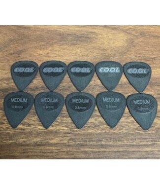 Cool Music Cool Music Stealth Standard Picks with Comfort Zone, .80mm Medium - Custom 10 Pack