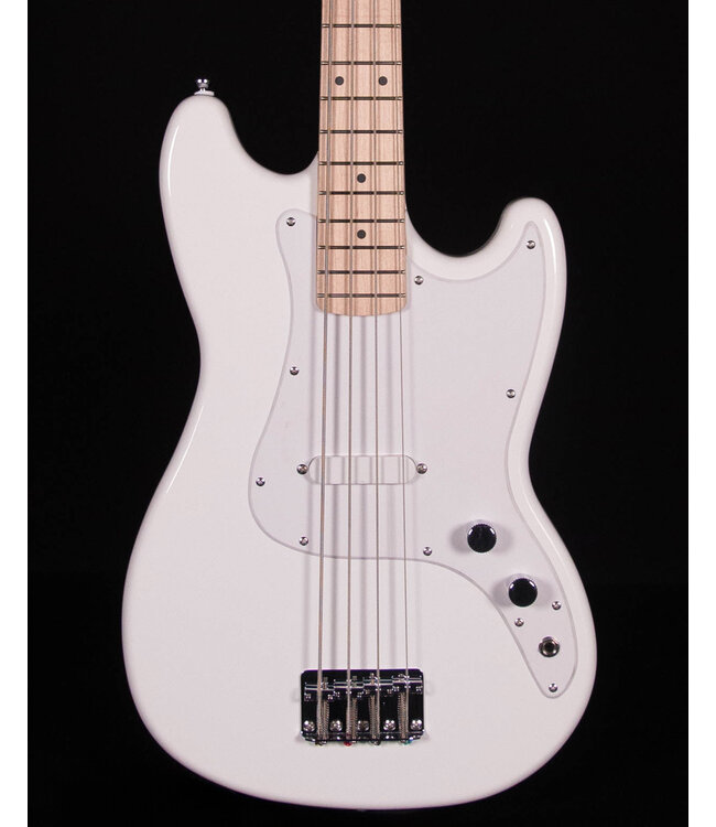 Squier Sonic Bronco Bass, Maple FB, Arctic White