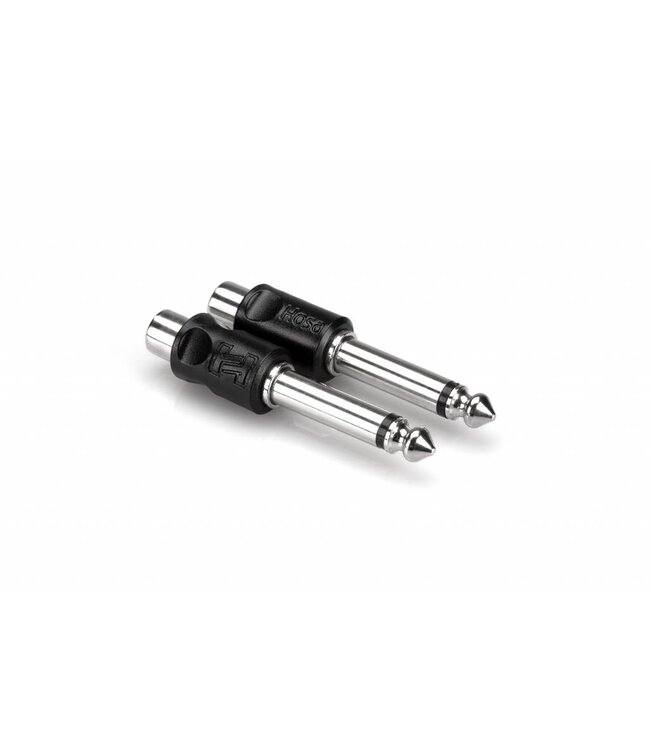 Hosa GPR-101 Adaptors, RCA to 1/4" TS - 2 pc