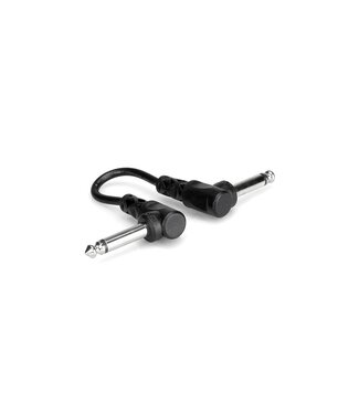 Hosa Hosa CFS-106 Guitar Patch Cable, Molded Right-angle to Same - 6"