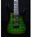 Jackson JS32Q DKA HT Dinky, Arched Top, Amaranth FB, Quilted Transparent Green Burst