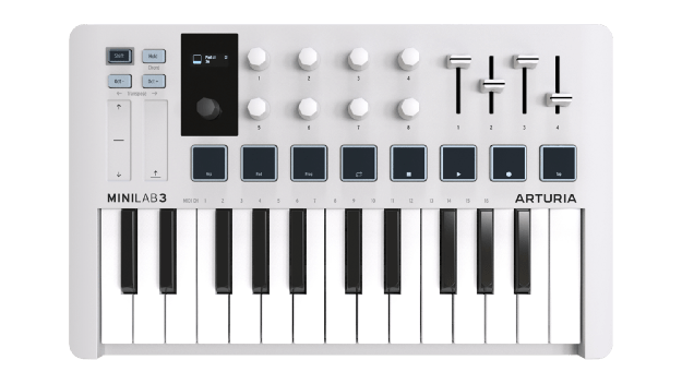 【美品】ARTURIA MiniLab3 Alpine White Introducing Arturia's MiniLab 3 Alpine White