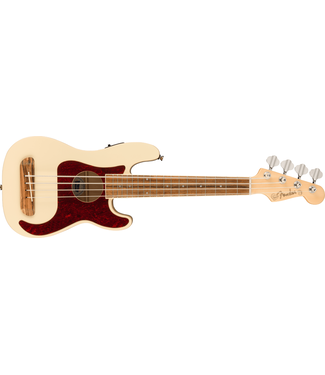 Fender Fender Fullerton Precision Bass Uke, Walnut FB, Olympic White