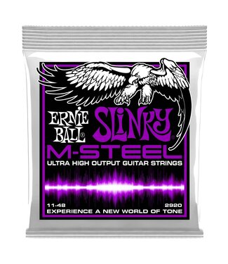 Ernie Ball Ernie Ball Slinky M-Steel Electric Guitar Strings, 11-48
