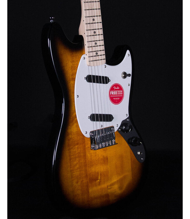 Squier Sonic Mustang, Maple FB, 2-Color Sunburst